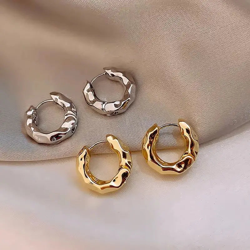 Trendy 925 Sterling Silver Hoop Earrings for Women Stylish Circle Design New Arrival