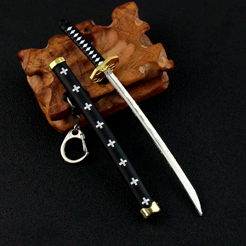 Mini Roronoa Zoro Sword Keychain for One Piece Fans