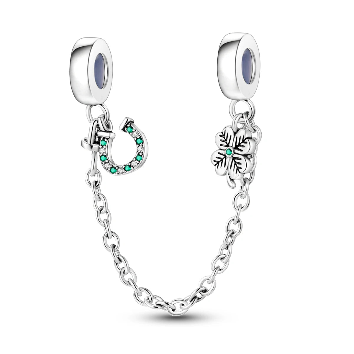 Moonlit Charm Clip 925 Silver Safety Chain Clasp for DIY Bracelets Jewelry for Women and Girls KTC565