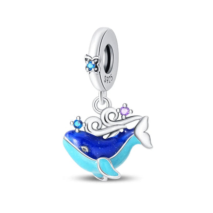 Sterling Silver Ocean-Themed Charm Pendant for Bracelets and Necklaces PAC1273