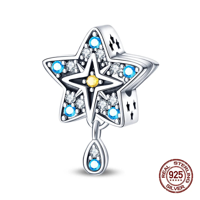 925 Sterling Silver Tarot Hourglass Bead Charm For Bracelet