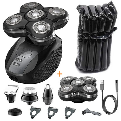 Pro Electric Shaver For Men Rechargeable Wet Dry Razor Grooming Kit With Advanced Blade Technology
