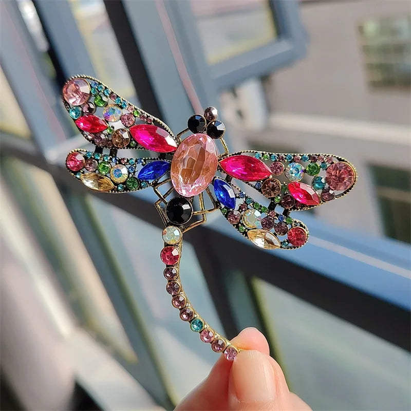 Elegant Dragonfly Brooch for Women - Chic Corsage Pin for Suit and Party Wear