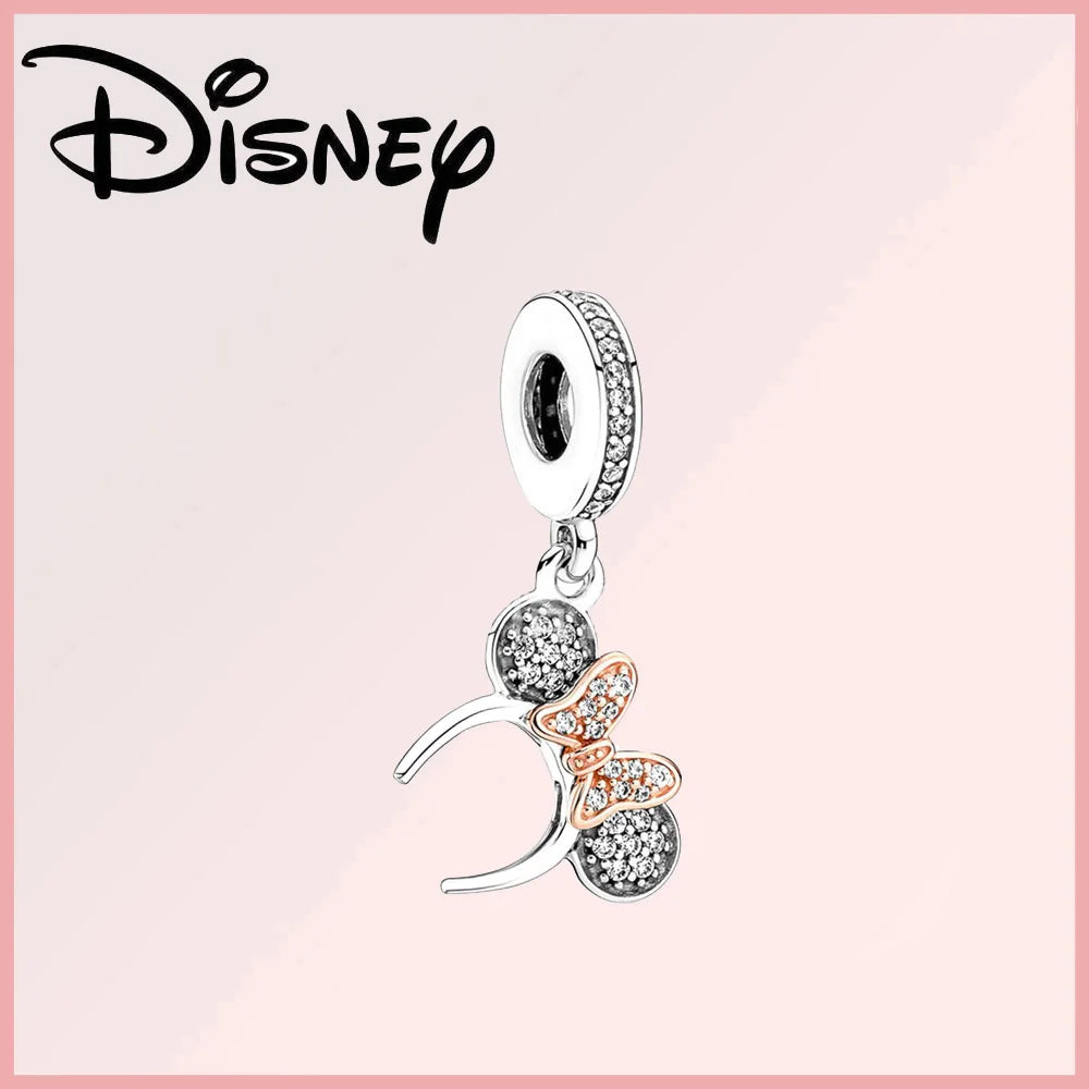 Disney 925 Sterling Silver Stitch Minnie Winnie Dangle