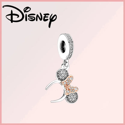 Disney 925 Sterling Silver Stitch Minnie Winnie Dangle