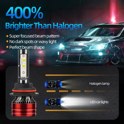Super Bright LED Car Headlight 24000LM 9004 HB1 High Low Beams 150W 6500K Cold White