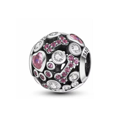 Elegant 925 Silver Cat Bear Ice Cream Pendant Bead for European Bracelet