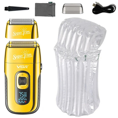 Original VGR Rechargeable Electric Shaver for Men with Washable Bald Head Shaving Machine and Wet Dry Functionality