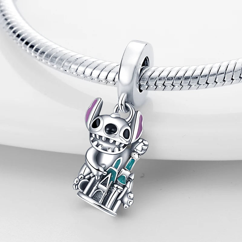 Disney 925 Sterling Silver Pixar Character Bead Charm