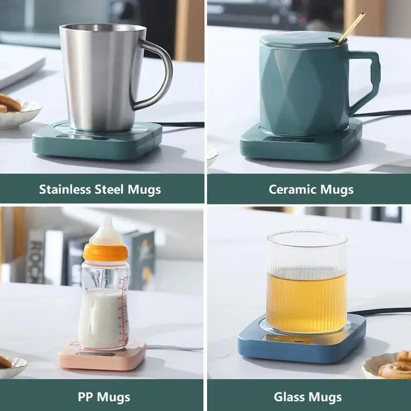 Coffee Mug Heating Pad Cup Warmer USB Electric Mat Set