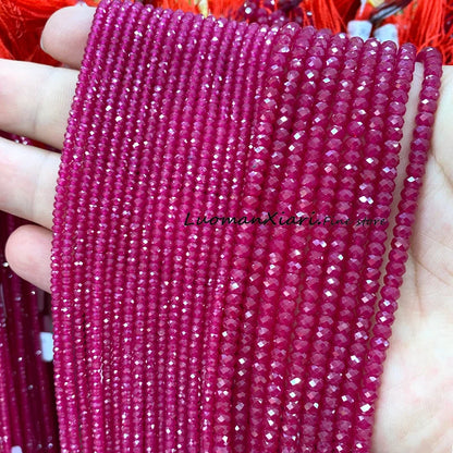 Elegant Faceted Aquamarine Beads for DIY Jewelry Making Bracelet Accessories
