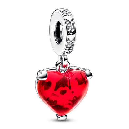 Disney Mickey and Minnie Ice and Snow Princess Charm Pendant for DIY Jewelry DL-018