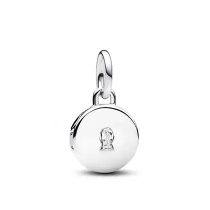 Elegant 925 Silver Backpack Bow Rose Bead Pendant for DIY European Bracelet Jewelry P2029