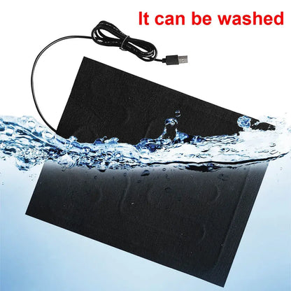USB Heating Pad Folding Heated Sheet Car Seat Warmer Mat Default Title