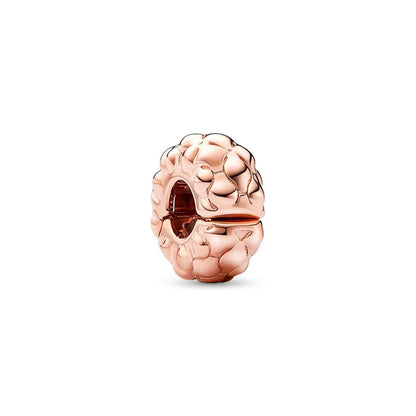 Sparkling Rose Gold Family Tree & Flower Charm Bead for European Silver Bracelet YY1826