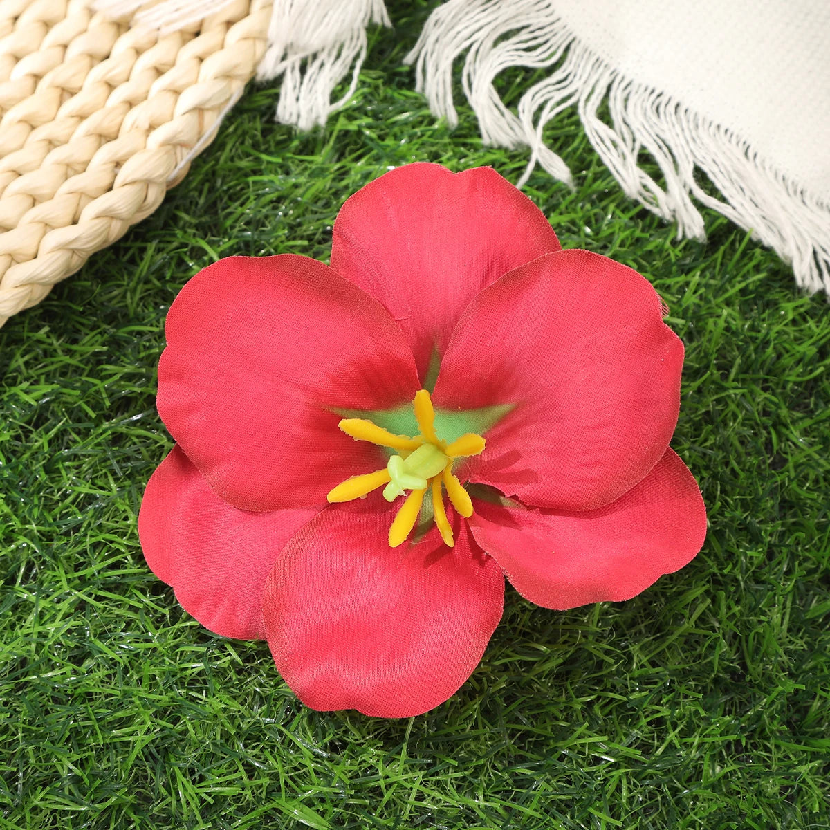 Awaytr Hawaiian Flower Hair Clip for Women and Girls - Romantic Bohemian Floral Side Bangs Accessory