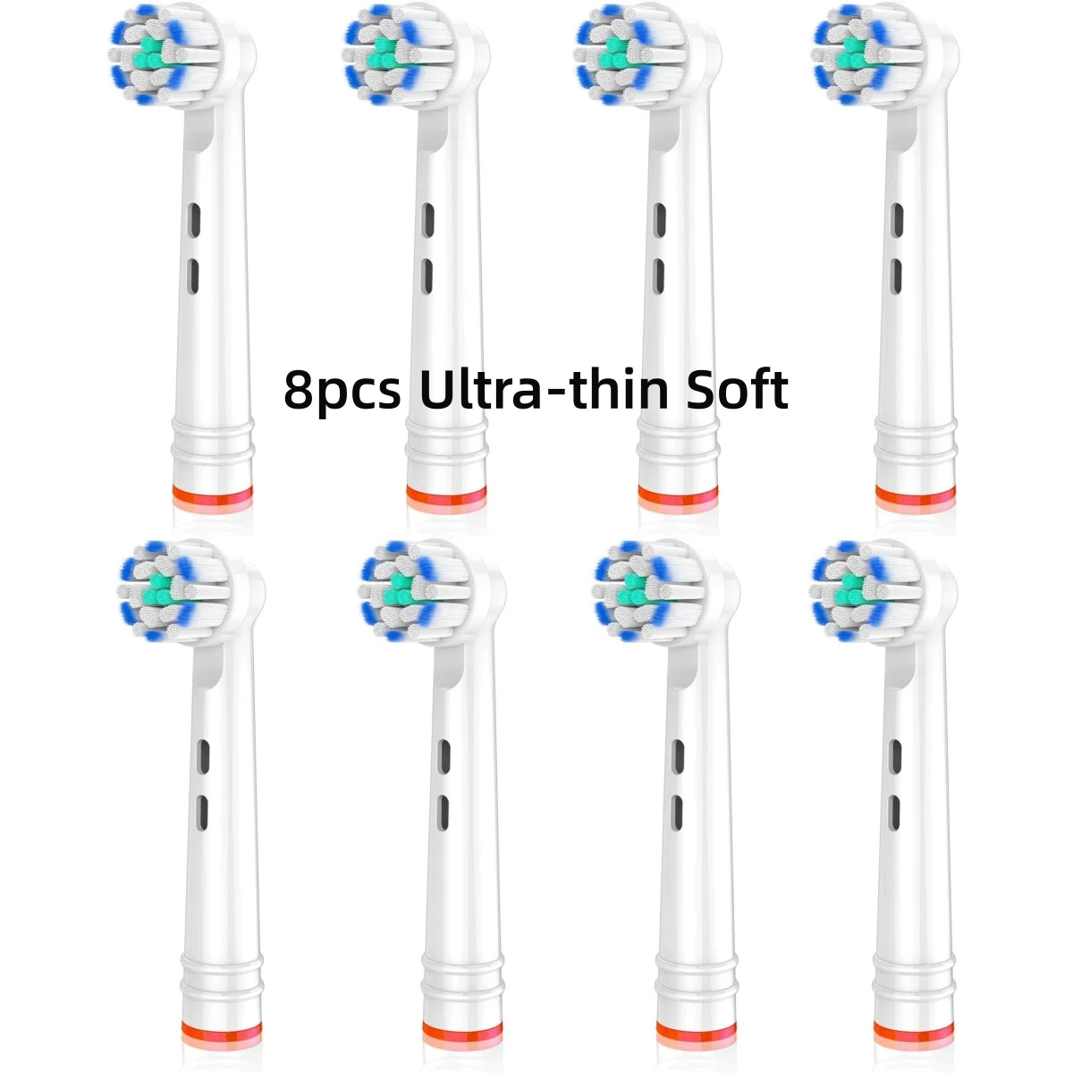 Toothbrush Replacement Heads Refill for Oral B Electric Toothbrush Pro1000 Pro 3000 Pro5000 Pro7000 Vitality Floss Action - 16 Pack 8 Ultra-thin Soft