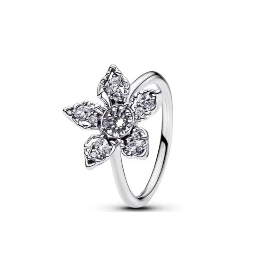 Elegant 925 Sterling Silver Zircon Ring for Women Mother's Day Gift B5593