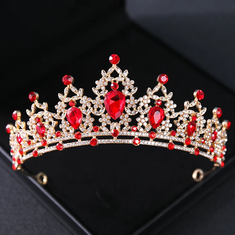 Elegant Crystal Bridal Tiara Crown for Weddings Silver Diadem Veil Headpiece Jewelry