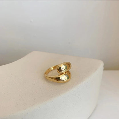 Gold Silver Plated Bold Dome Ring for Women 2023 Chunky Statement Jewelry