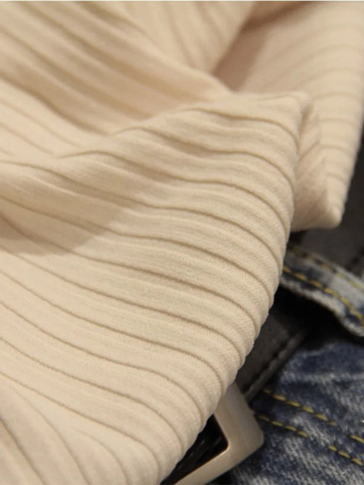 Dozw Knitted Tank Top Women O Neck Solid Vest Casual