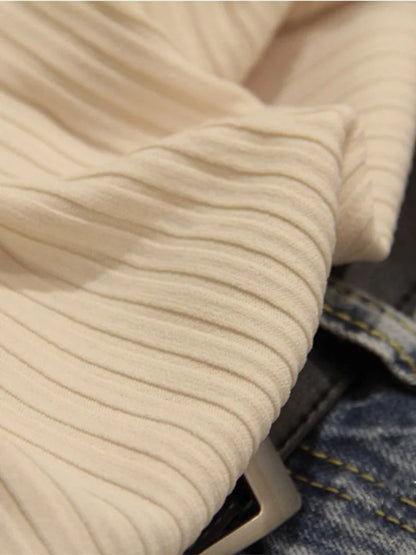 Dozw Knitted Tank Top Women O Neck Solid Vest Casual