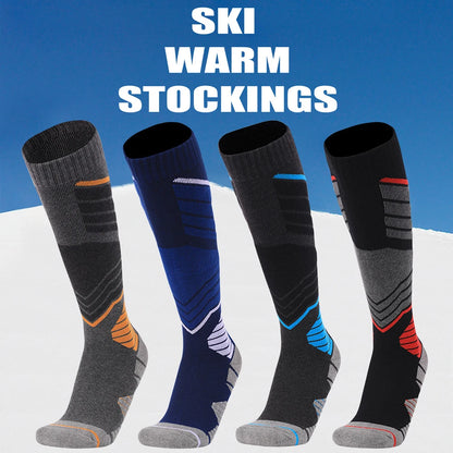 Mens Thermal Knee High Ski Socks For Winter Sports Outdoor