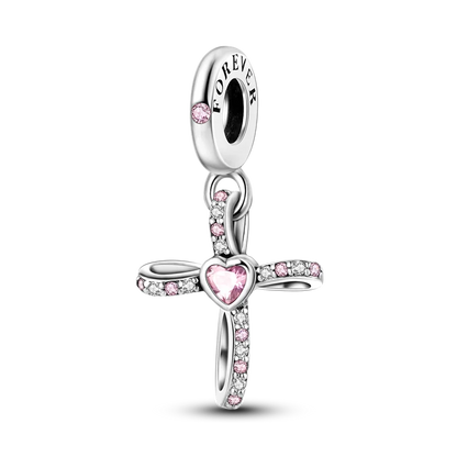 Pink Butterfly Luminous Firefly Dangle Charms 925 Sterling Silver Beads for DIY Jewelry KTC456