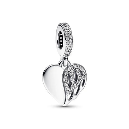 Original 925 Sterling Silver Zircon Beads Charms Set Crowns Robots Koalas Rose Castles Star Map for DIY Bracelet Necklace Women Gift