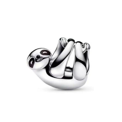 925 Silver Monkey Elephant Sun Moon Bead Pendant Charm