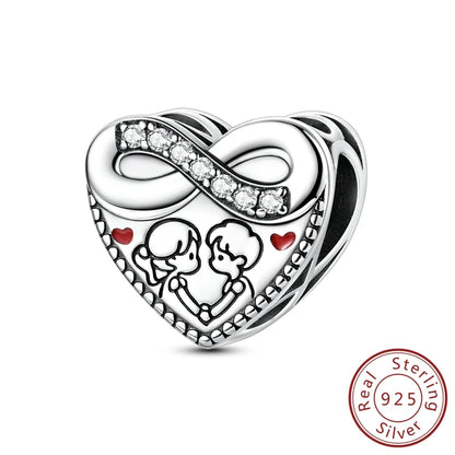 Elegant 925 Sterling Silver Turtle Pendant Beads for Bracelets KSC402