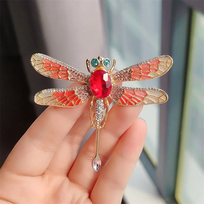 Elegant Dragonfly Brooch for Women - Chic Corsage Pin for Suit and Party Wear