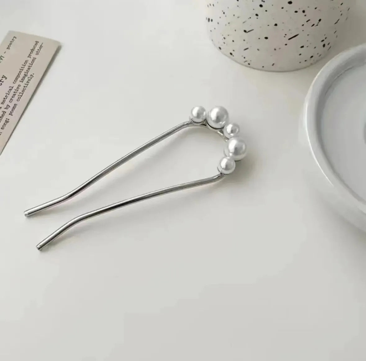 Elegant Pearl U Shaped Hairpins for Bridal Weddings and Special Occasions