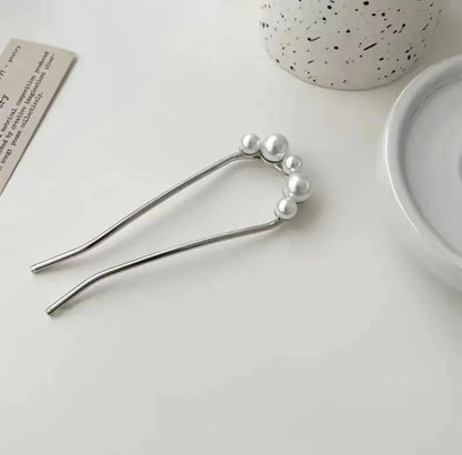 Elegant Pearl U Shaped Hairpins for Bridal Weddings and Special Occasions