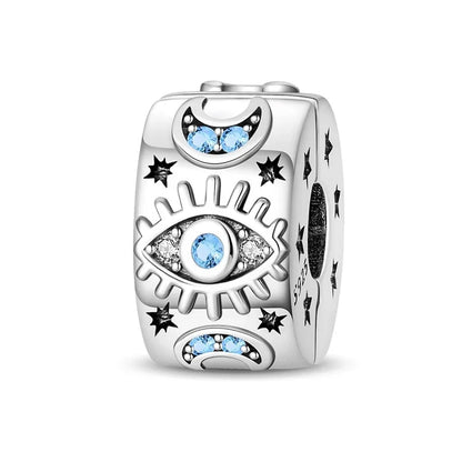 925 Sterling Silver Blue Evil Eye Jewelry Set With Zircon Charms Pendant Ring Earrings For Bracelet Necklace Gift