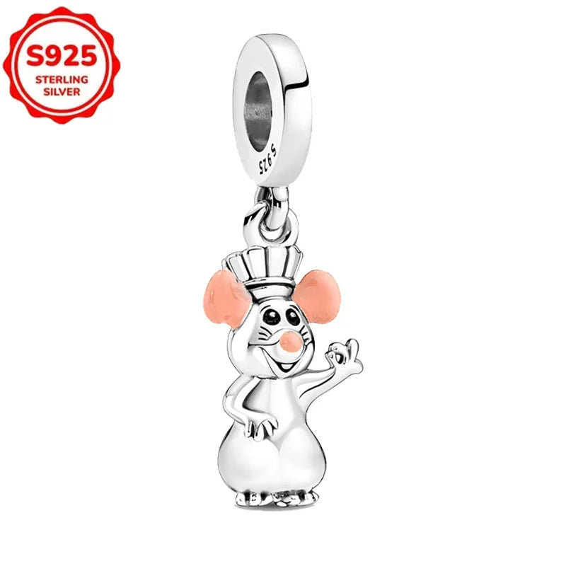 Disney 925 Sterling Silver Pixar Character Bead Charm
