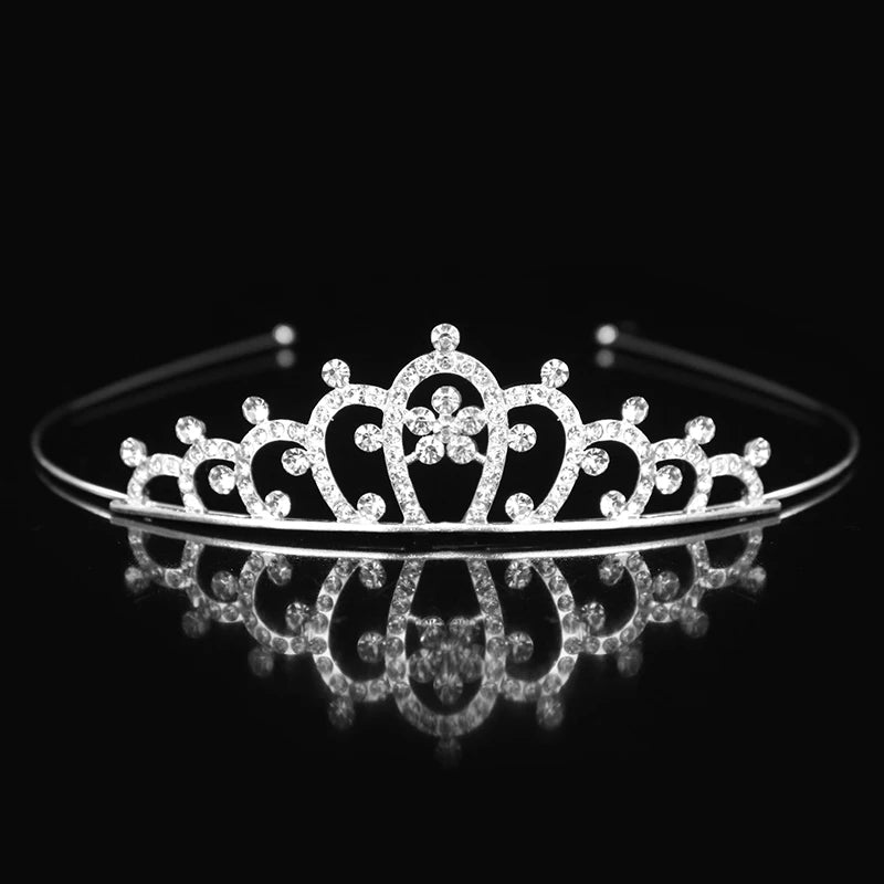 Elegant Crystal Princess Tiaras for Girls Wedding Party Hair Accessories