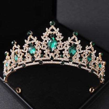 Elegant Crystal Bridal Tiara Crown for Weddings Silver Diadem Veil Headpiece Jewelry