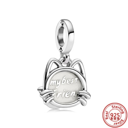 Sterling Silver Animal Charm Beads for Bracelets Featuring Unicorns, Squirrels, Elephants, Owls, Cats, Dogs, Lions, Bears and Rabbits Y359