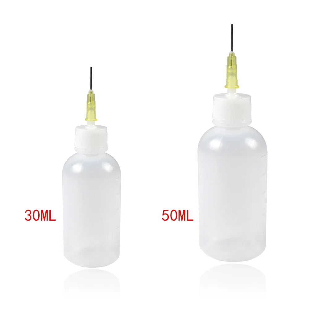Versatile Plastic Dispensing Needle Bottle for DIY Crafts and Reusable Projects