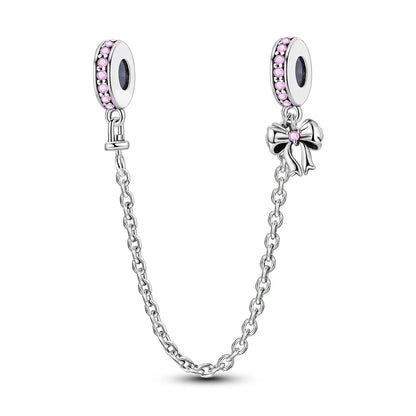 Moonlit Charm Clip 925 Silver Safety Chain Clasp for DIY Bracelets Jewelry for Women and Girls KTC1224