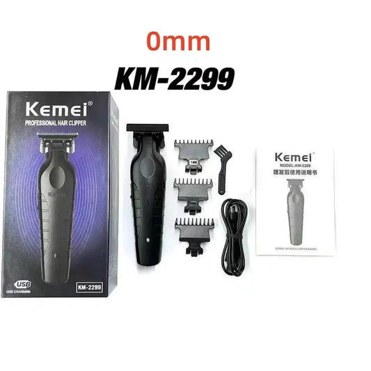 Kemei 2299 Barber Cordless Hair Trimmer 0mm Detailer Machine