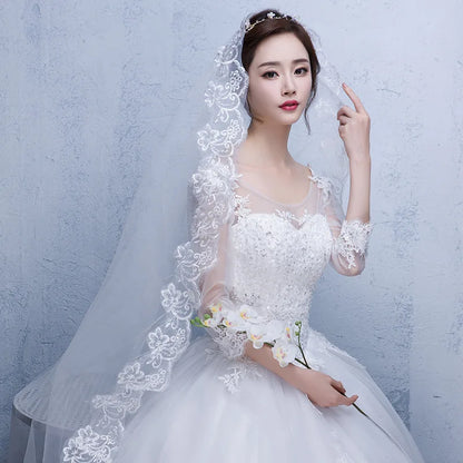 Elegant Two-Layer Tulle Bridal Veil with Comb for Wedding Day Charm