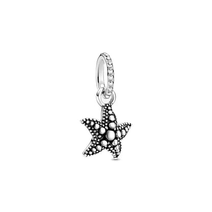 Summer Starfish Sunflower Dolphin Fish Pendant Jewelry Beads for Charm Bracelet Necklace