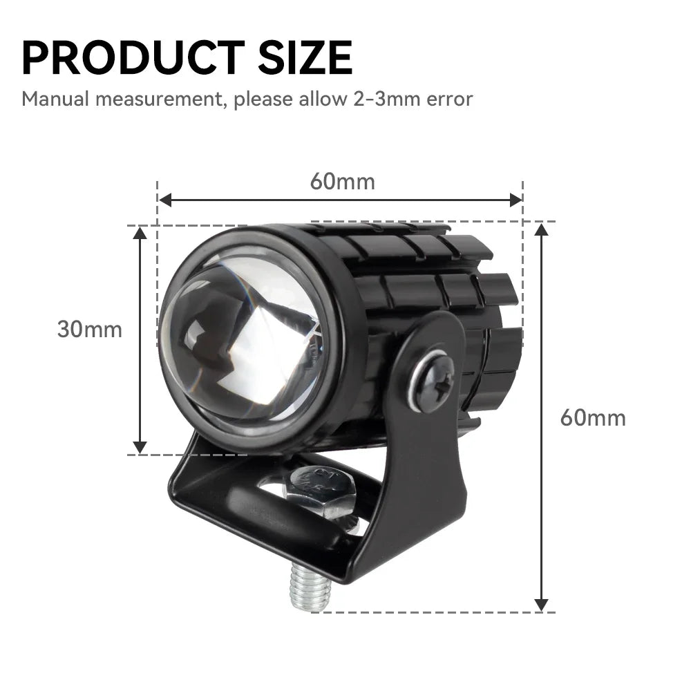 Motorcycle ATV High Brightness CSP LED Fog Light 6000K