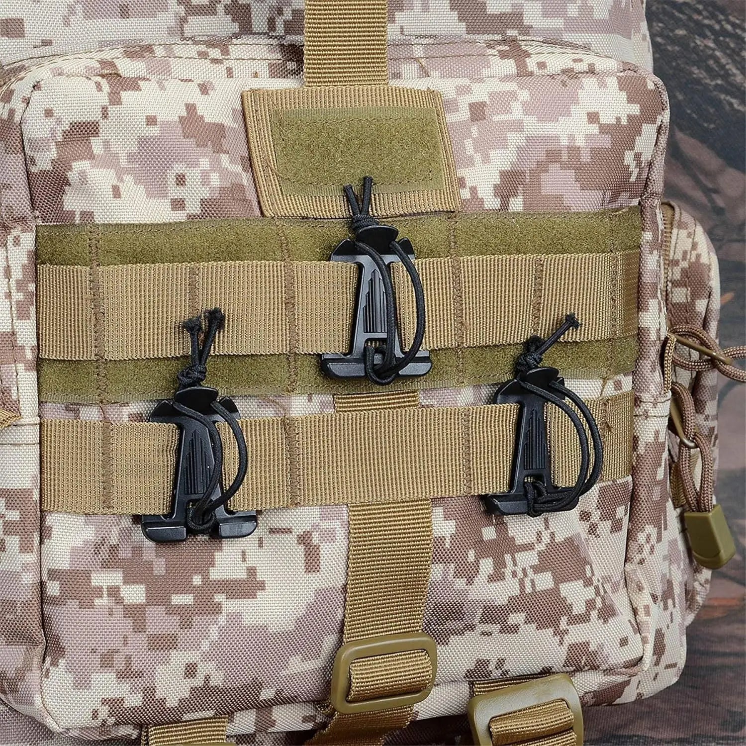 10pcs Molle Attachment Clips for Tactical Gear Management