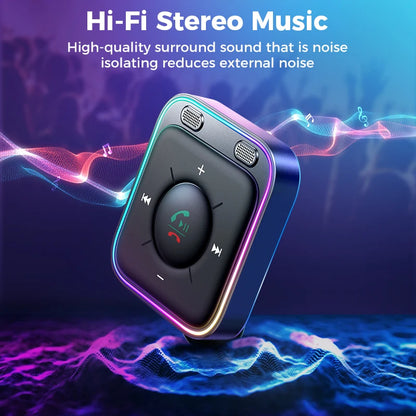 Joyroom Bluetooth 5.4 Car Adapter with Dual ENC Noise Cancellation Mics 3.5mm AUX Wireless Audio Receiver