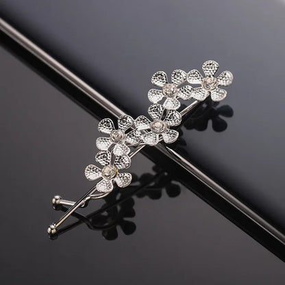 Vintage Moon Star Rhinestone Hairpin for Women Bridal Wedding Accessories