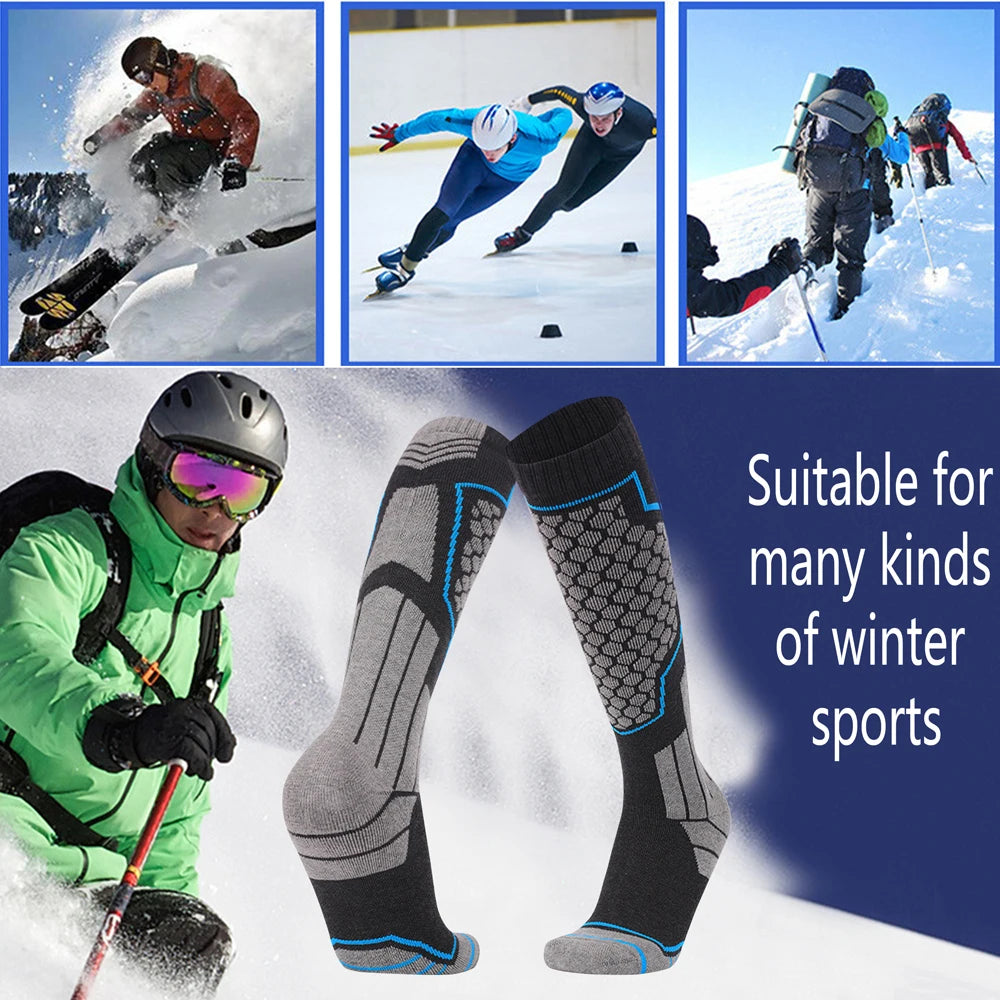 Thermal Winter Cotton Ski Socks For Men Women Thick