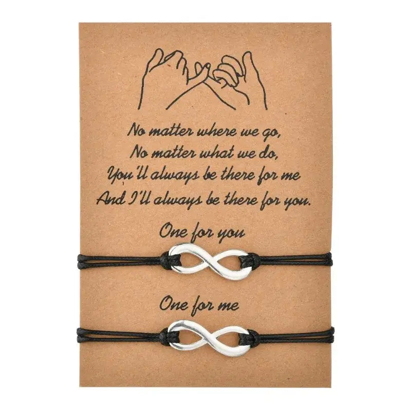 Leather Matching Bracelets for Couples Stylish Anniversary Gift for Him and Her